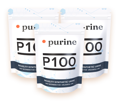 P100 — 3 Pack by Purine — three complete powdered synthetic urine kits