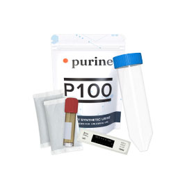 Attaching air-activated heater to P100 vial — temperature strip showing 90–99°F
