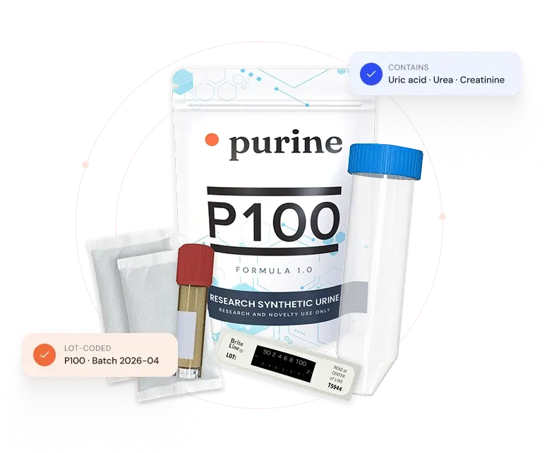 Purine synthetic urine kit