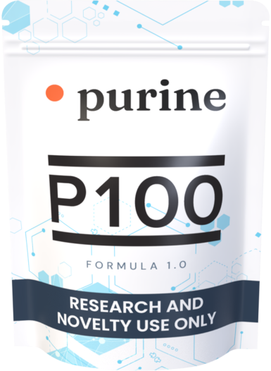 P100 Powdered Product Testing Kit by Purine - complete kit on white background